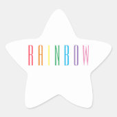 RAINBOW Star Stickers (Voorkant)