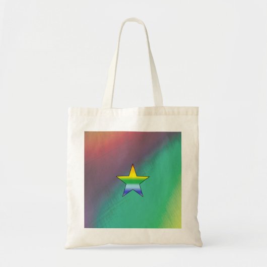 Rainbow Star Tote Bag (Voorkant)