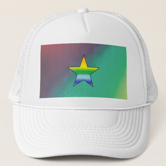 Rainbow Star Trucker Pet (Voorkant)