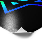 Rainbow Star van David Foto Afdruk (Hoek)