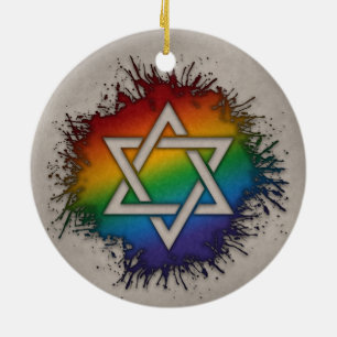 Rainbow Star van David Keramisch Ornament