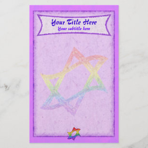 Rainbow Star van David Paarse Stationery Briefpapier