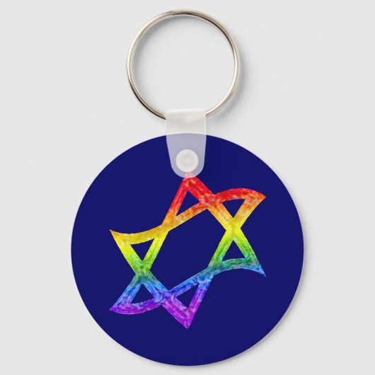 Rainbow Star van David Sleutelhanger (Voorkant)