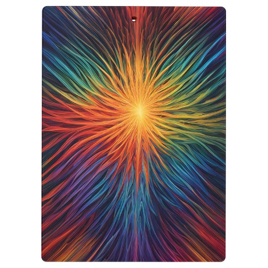 Rainbow Starburst Klembord (Achterkant)