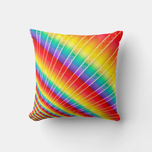 Rainbow Starburst Kussen (Voorkant)