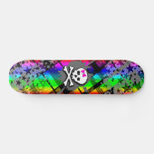 Rainbow Starry Skull Skateboard Deck (Horizontaal)