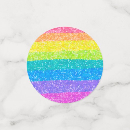 Rainbow Stars Birthday Confetti (Kleine voorkant)