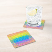 Rainbow Stars Birthday Kartonnen Onderzetters (Insitu)