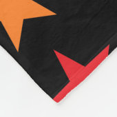 Rainbow Stars Black Fleece Deken (Hoek)