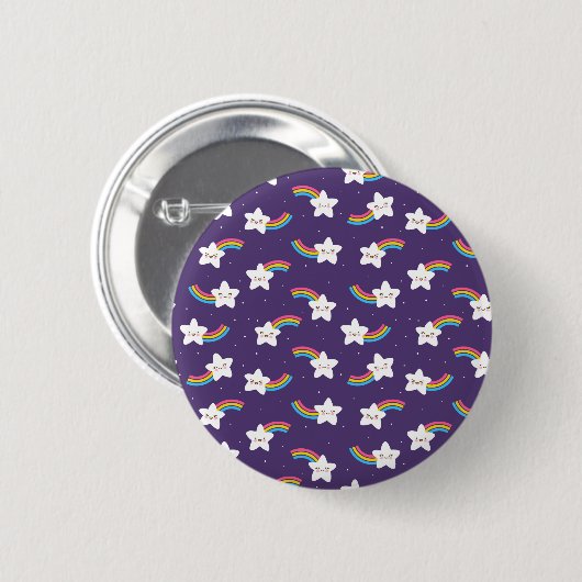 Rainbow Stars Button (Voorkant /achterkant)