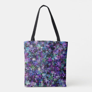 Rainbow Stars canvas tas