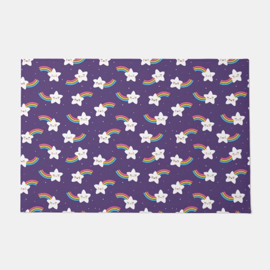 Rainbow Stars Doormat Deurmat (Voorkant)