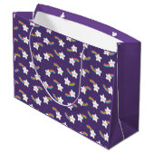 Rainbow Stars Gift Bags Groot Cadeauzakje (Achterkant Gekanteld)