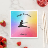 Rainbow Stars Gymnastiek Verjaardag servetten (Insitu)
