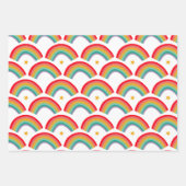 Rainbow Stars Hand-Drawn Christmas Feestdagen Set  Inpakpapier Vel (Voorkant 2)