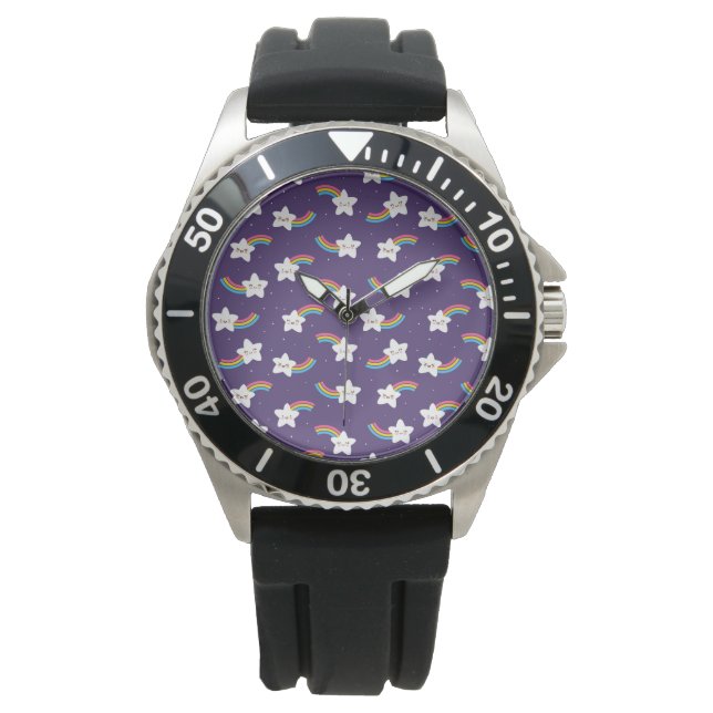 Rainbow Stars Horloge (Voorkant)