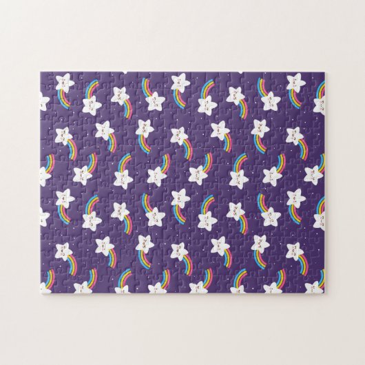 Rainbow Stars Jigzaag Puzzle Legpuzzel (Horizontaal)