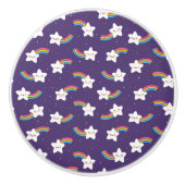 Rainbow Stars Knob Keramische Knop (Voorkant)