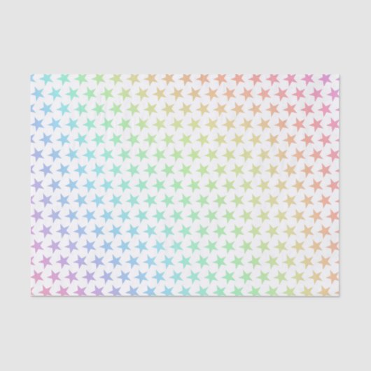 Rainbow Stars Magical Fantasy Pattern Tissuepapier (Voorkant)