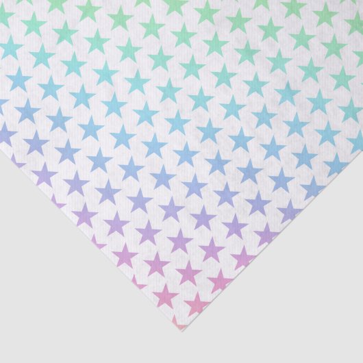 Rainbow Stars Magical Fantasy Pattern Tissuepapier (Detail)