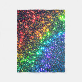 Rainbow Stars Party iPhone Wallet Case Fleece Deken