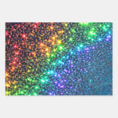 Rainbow Stars Party Paper Napkins Paper Borden (Voorkant 2)