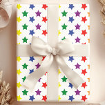 Rainbow Stars Pattern Cadeaupapier<br><div class="desc">Wikkel uw geschenken in een uitbarsting van kleur en plezier met dit grillige wikkelpapier met een levendige regenboog van sterren. Het speelse patroon is perfect voor verjaardagen,  baby showers of elke viering die vraagt om een vleugje magie. Gemaakt met hoogwaardig papier,  zal deze geschenkverpakking je cadeaus echt laten stralen.</div>