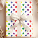 Rainbow Stars Pattern Cadeaupapier<br><div class="desc">Wikkel uw geschenken in een uitbarsting van kleur en plezier met dit grillige wikkelpapier met een levendige regenboog van sterren. Het speelse patroon is perfect voor verjaardagen,  baby showers of elke viering die vraagt om een vleugje magie. Gemaakt met hoogwaardig papier,  zal deze geschenkverpakking je cadeaus echt laten stralen.</div>
