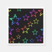 Rainbow Stars Pattern Napkins Servet (Voorkant)