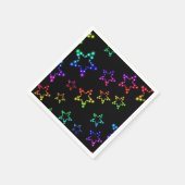 Rainbow Stars Pattern Napkins Servet (Hoek)