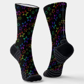 Rainbow Stars Pattern Sokken (Gebogen)