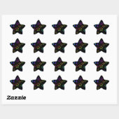 Rainbow Stars Pattern Stickers (Vel)