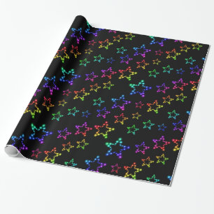 Rainbow Stars Pattern Wrapping Paper Cadeaupapier