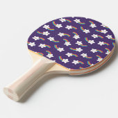 Rainbow Stars Ping Pong Paddle Tafeltennisbatje (Voorkant Gekanteld)