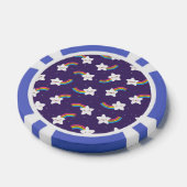 Rainbow Stars Poker Chips (Enkel)