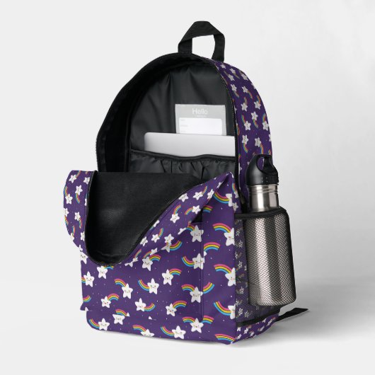 Rainbow Stars rugzak #3 (Achterkan Hoek Rechts (Open))