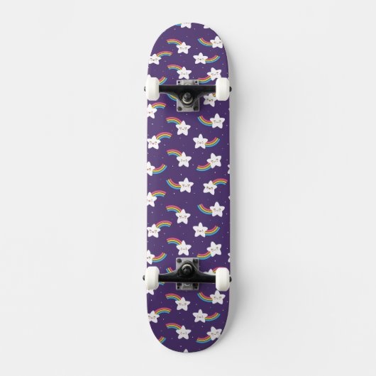 Rainbow Stars Skateboard (Voorkant)
