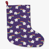 Rainbow Stars Stocking Grote Kerstsok (Voorkant)