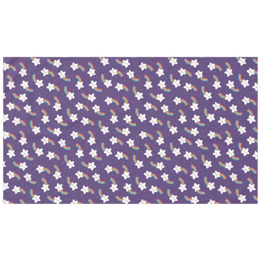 Rainbow Stars Tablecloth Tafelkleed (Voorkant (Horizontaal))