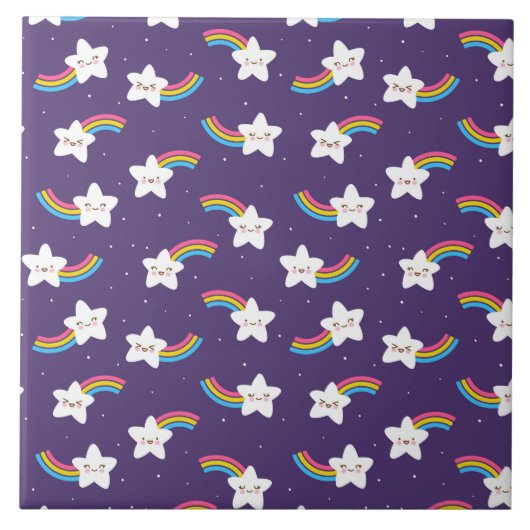 Rainbow Stars Tegel Tegeltje (Voorkant)
