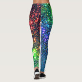 Rainbow Stars Yoga Pants Leggings (Achterkant)