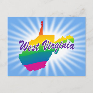 Rainbow State of West Virginia Briefkaart