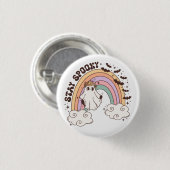 Rainbow Stay Spooky Ronde Button 3,2 Cm (Voorkant /achterkant)
