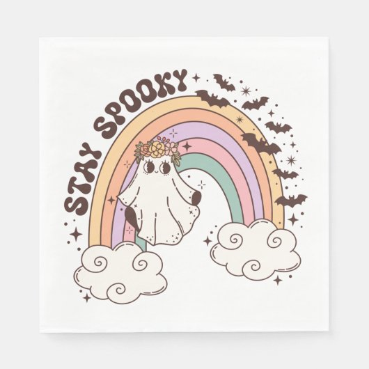 Rainbow Stay Spooky Servet (Voorkant)