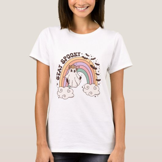 Rainbow Stay Spooky T-shirt (Voorkant)