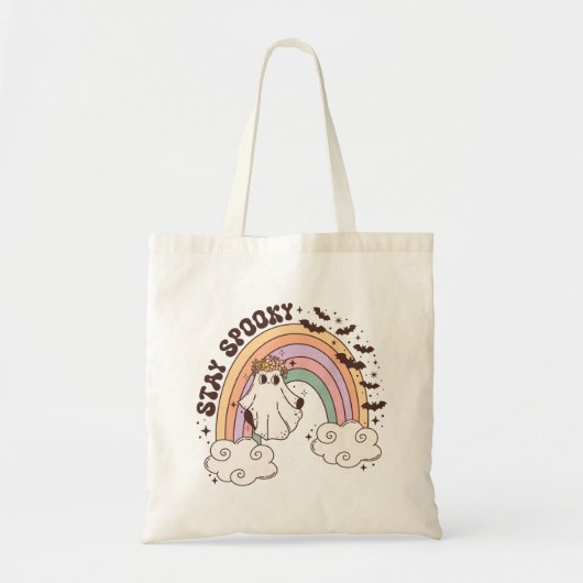 Rainbow Stay Spooky Tote Bag (Voorkant)