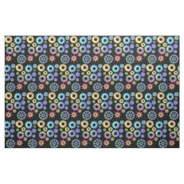 Rainbow steampunk metal gears kunst stof