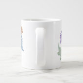 Rainbow Stegosaurus Giant Coffee Mok (Achterkant)