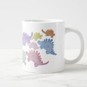 Rainbow Stegosaurus Giant Coffee Mok (Rechts)