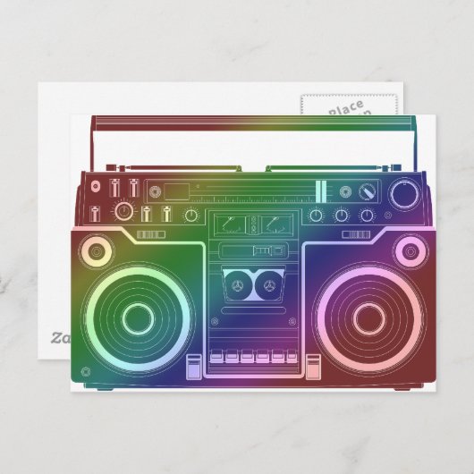 Rainbow-stereo Briefkaart (Voorkant / Achterkant)